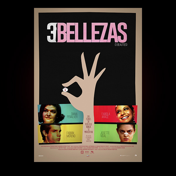 3 BELLEZAS (CARLOS CARIDAD MONTERO, 2015). CARTEL ALTERNATIVO.
